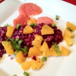Rotkohlsalat an Apfelsine
