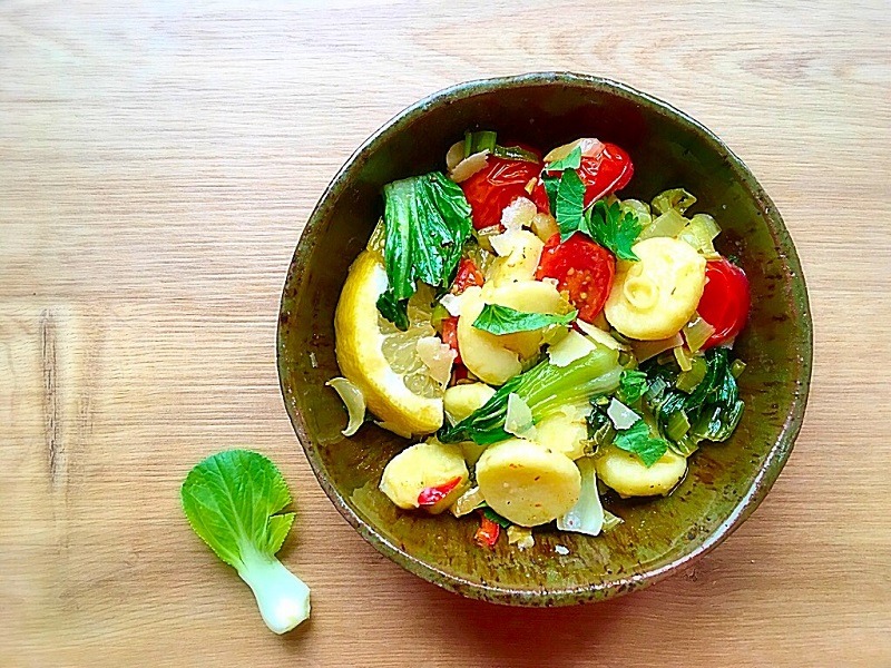 GNOCCHI MIT PAK CHOI – Resteverwertung